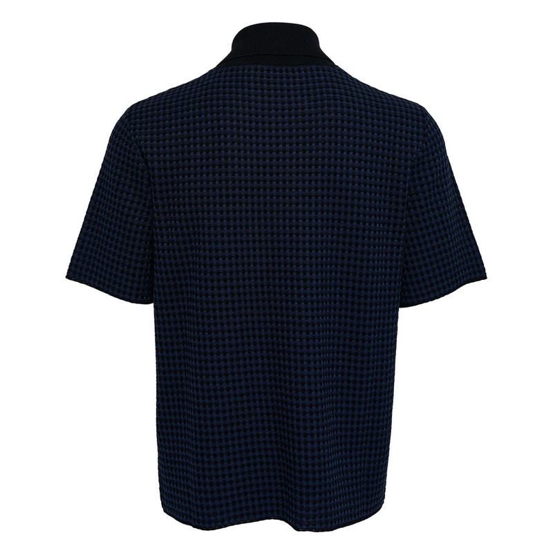 Jil Sander Cotton Check Polo Shirt outlook