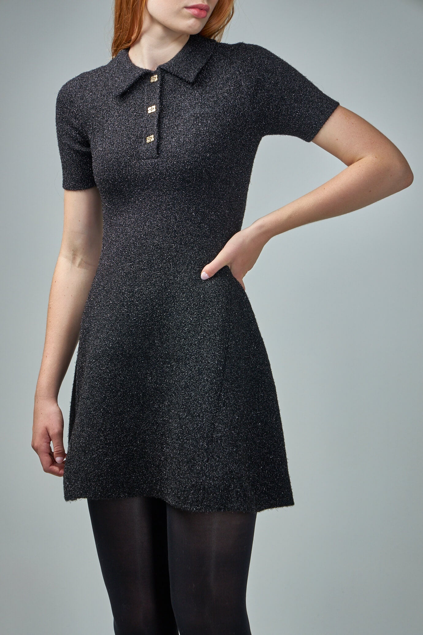 GANNI Sparkle Doubleface Mini Dress | labelsfashion | REVERSIBLE