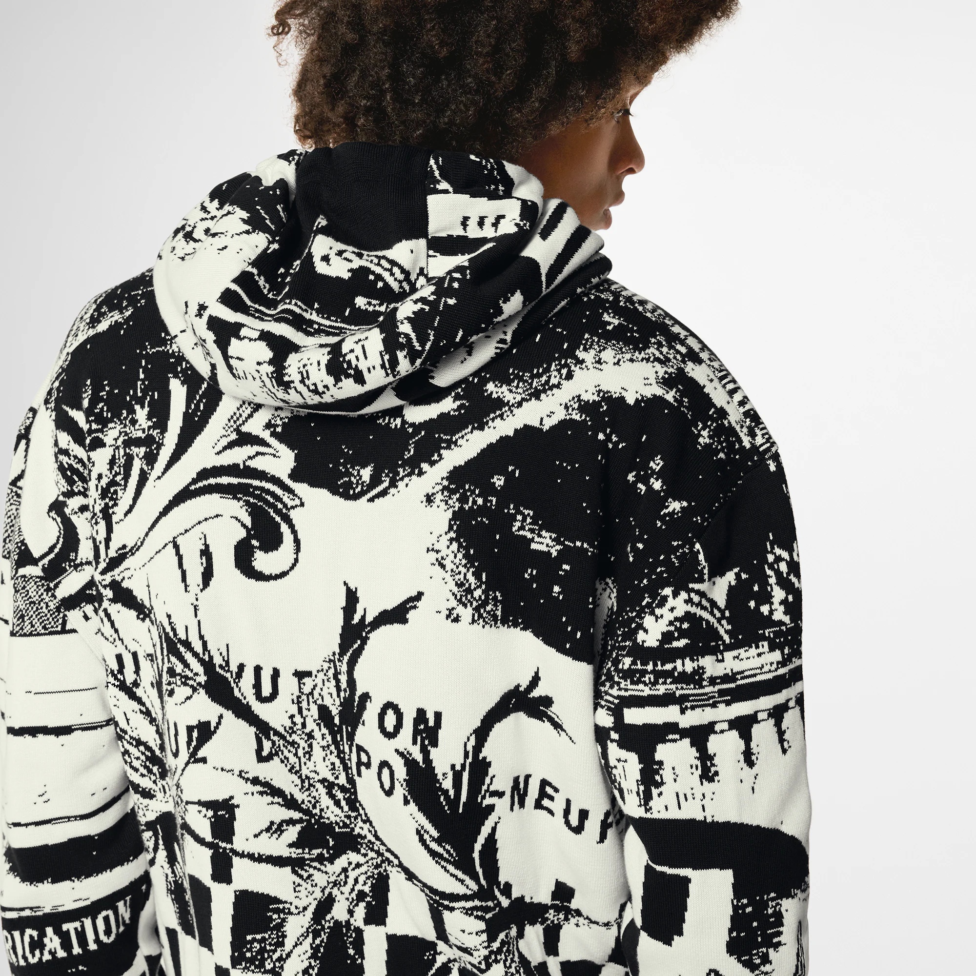 Parisian Collage Jacquard Hoodie - 5
