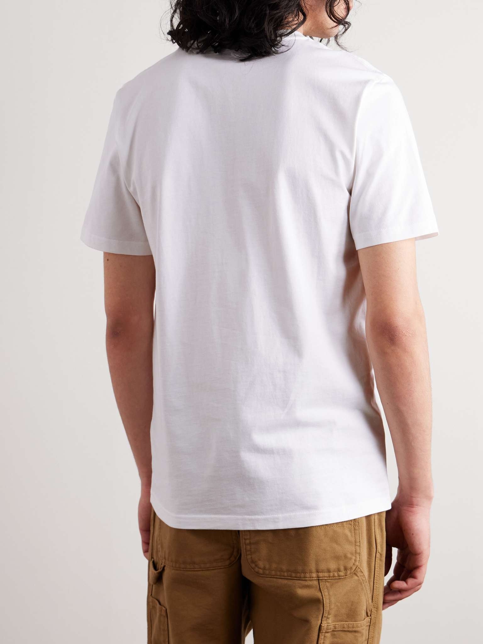 Logo-Appliquéd Cotton-Jersey T-Shirt - 4