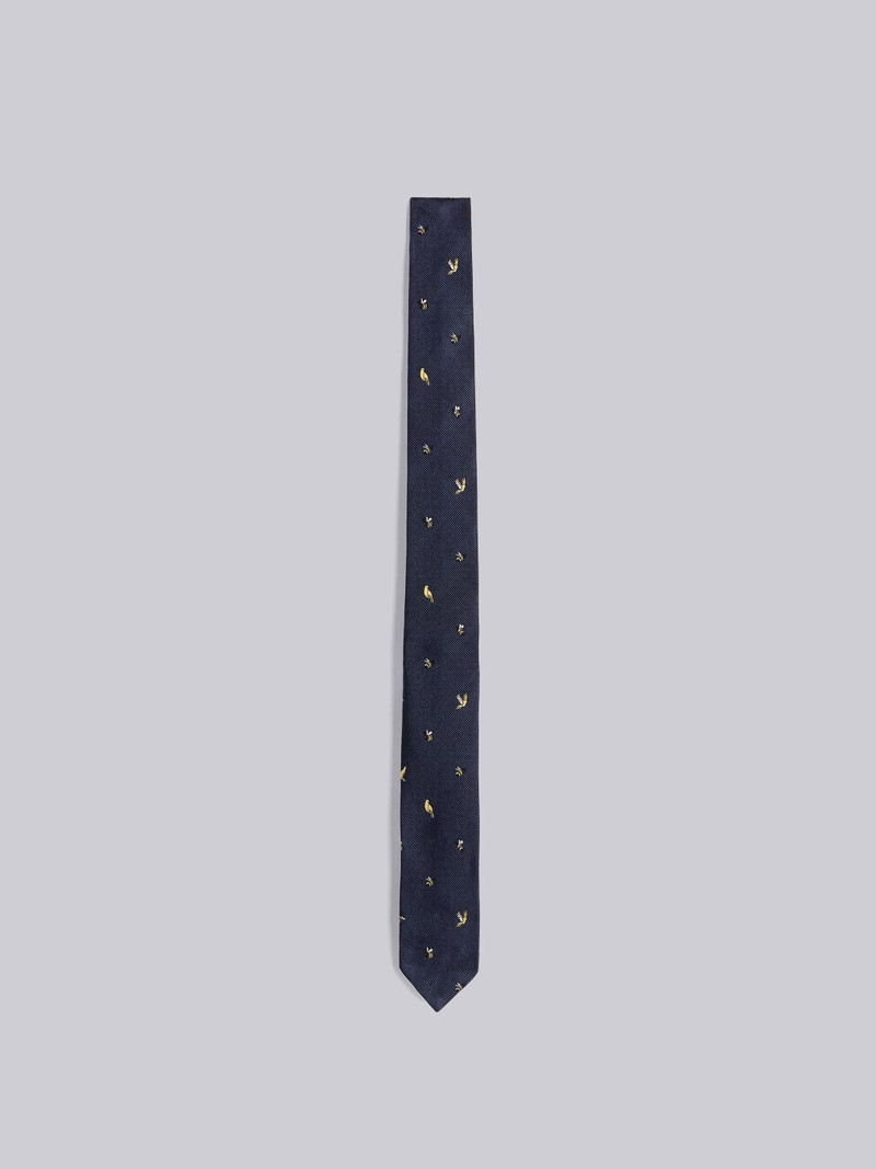BIRDS AND BEES JACQUARD CLASSIC TIE 1