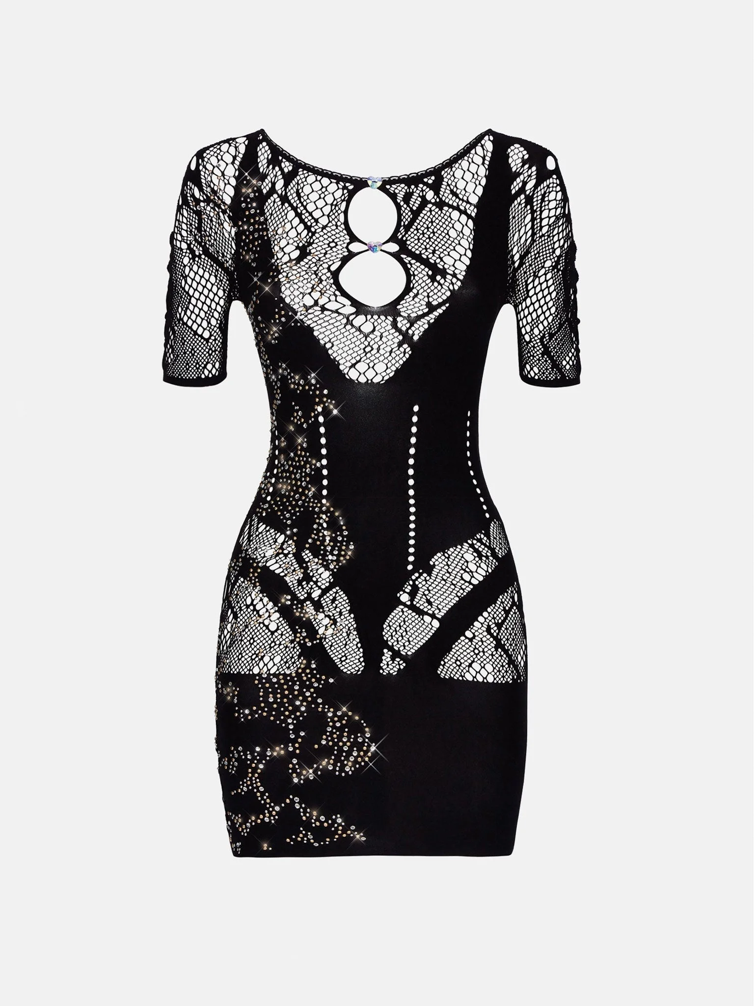 STELLA DRESS JET BLACK - 1