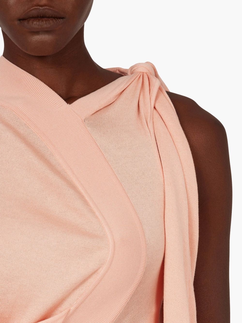 asymmetric knitted dress - 4