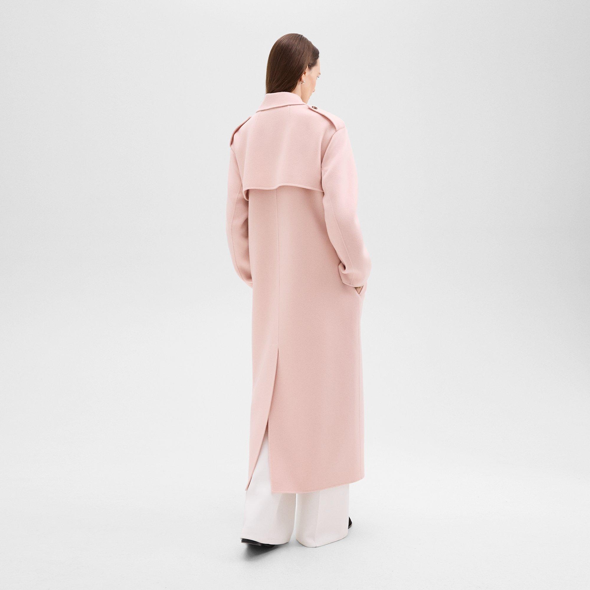 Double-Breasted Overcoat in Double-Face Wool-Cashmere - 4