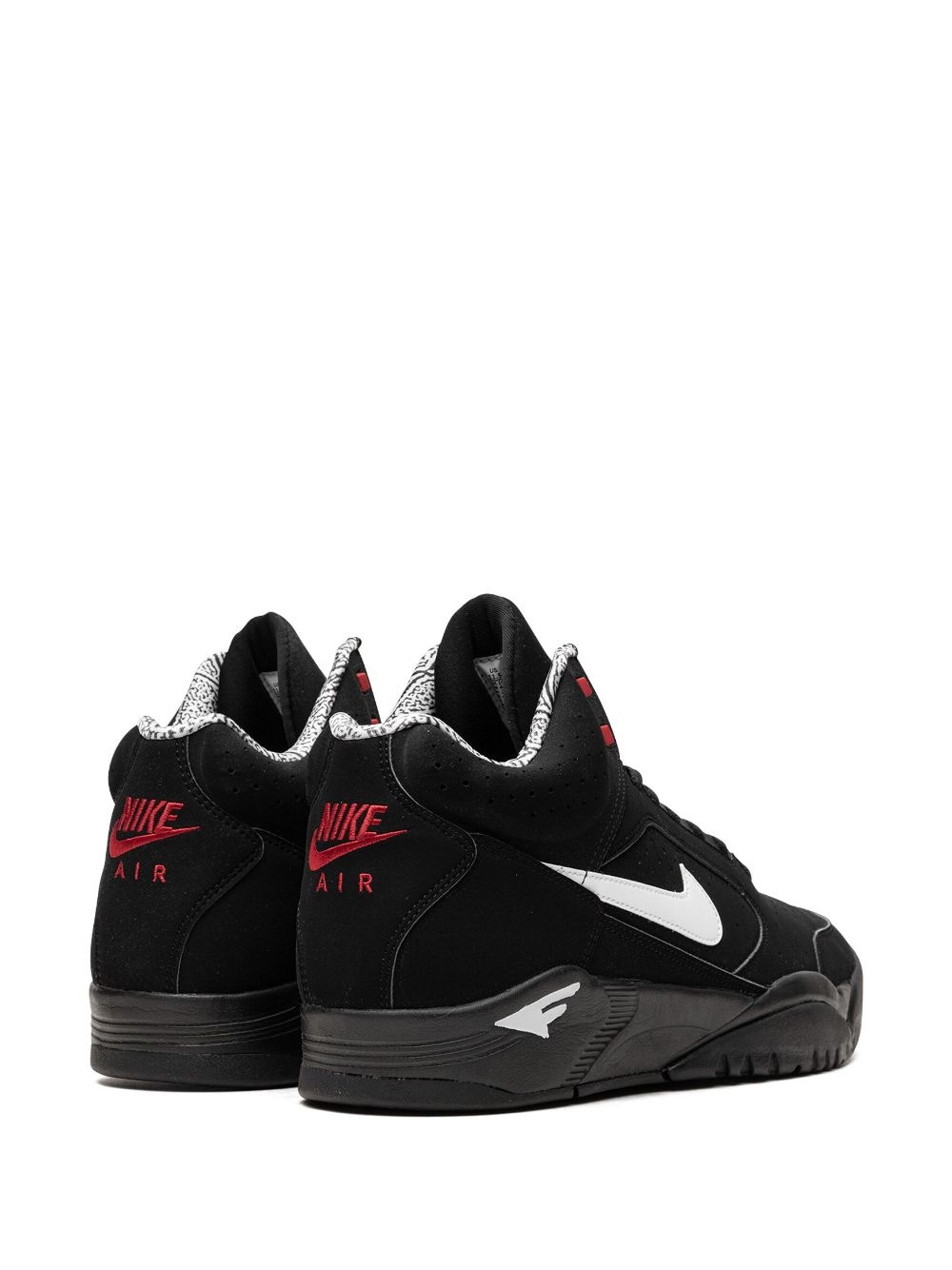 Air Flight Lite Mid "Black White Varsity Red" sneakers - 3