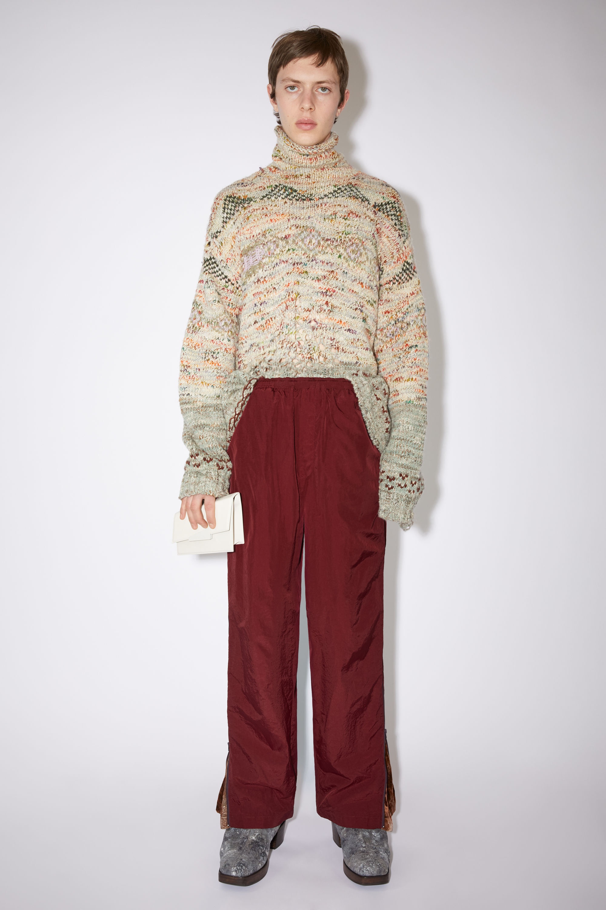 Casual trousers - Burgundy - 2