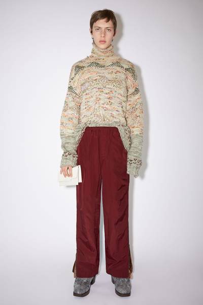 Acne Studios Casual trousers - Burgundy outlook
