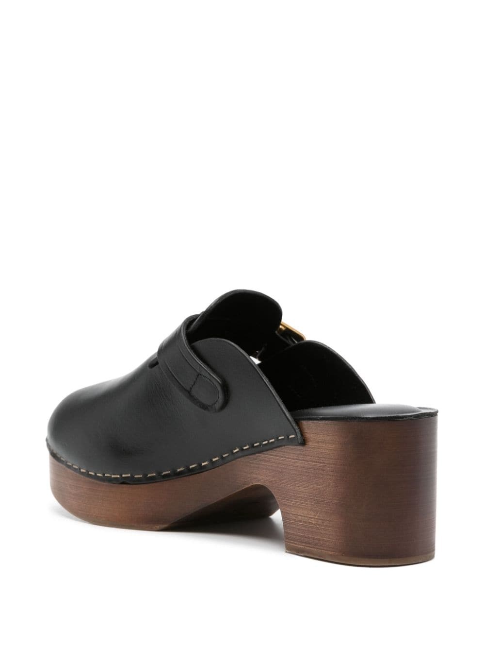 70mm leather mules - 3