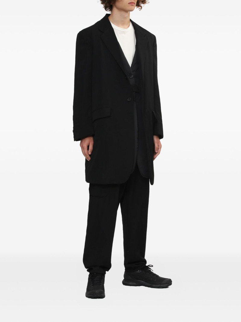 Yohji Yamamoto single-breasted wool coat outlook