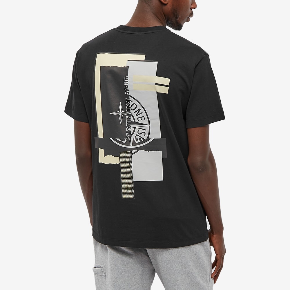 Stone Island Scrap Logo Back  Tee - 5