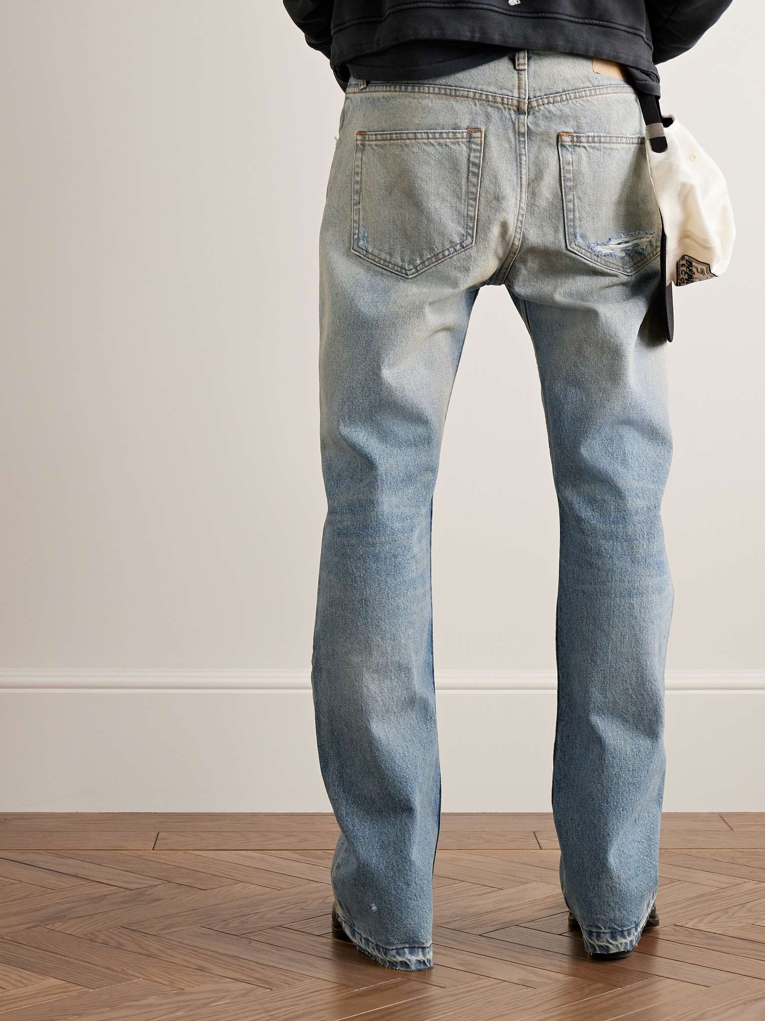 Slim-Fit Flared Distressed Jeans - 4