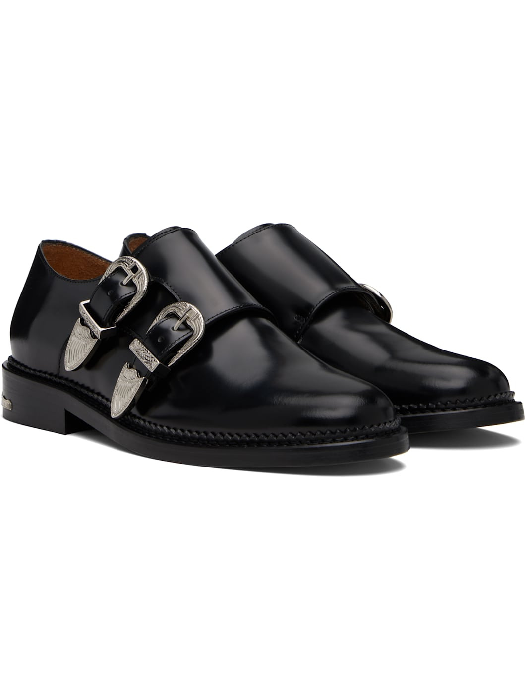 Black Double Monkstraps - 4