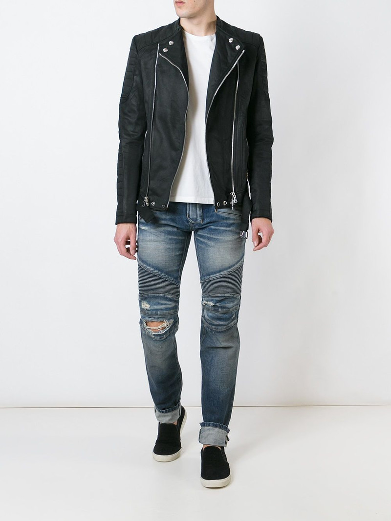 Balmain biker jeans outlook