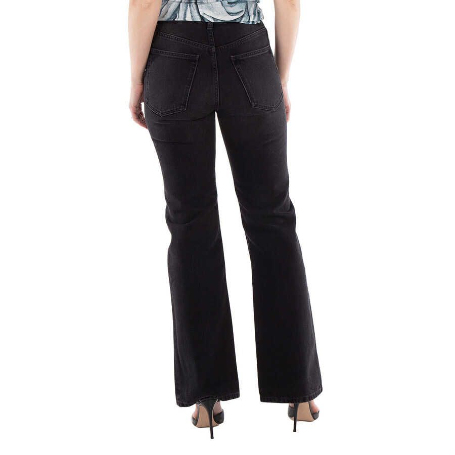 Rabanne Ladies Black 1969 Cotton Straight-Leg Jeans - 4