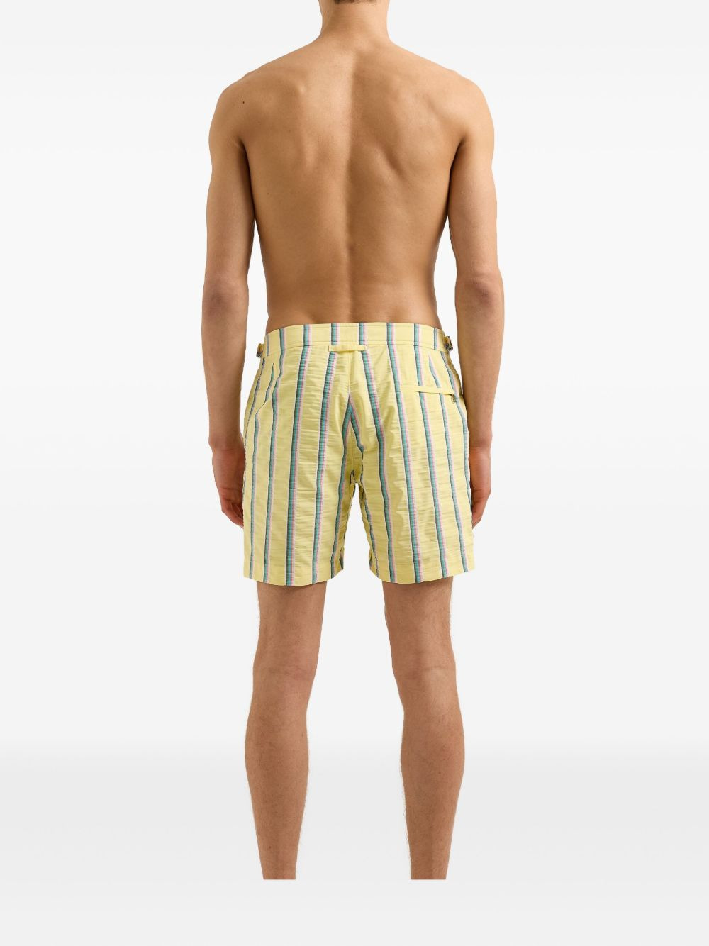 striped swim shorts - 4