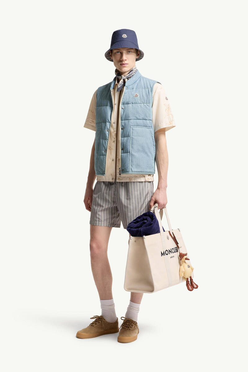 Moncler Heceta Denim Down Vest outlook