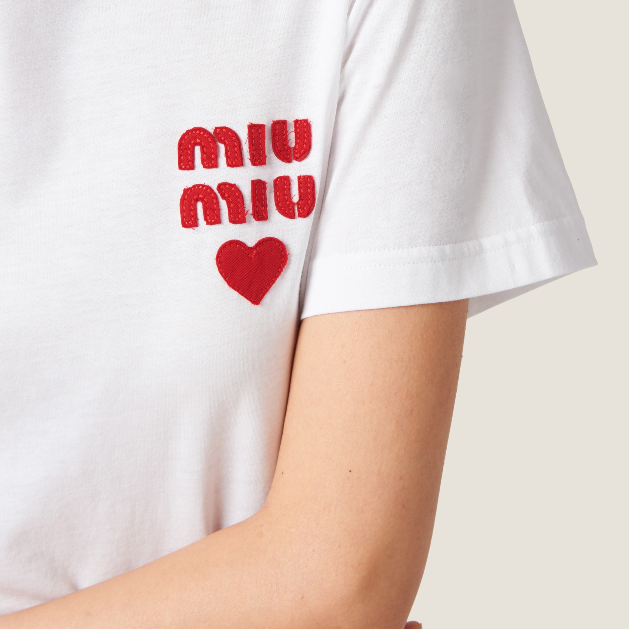 Miu Miu Cotton jersey T-shirt | REVERSIBLE