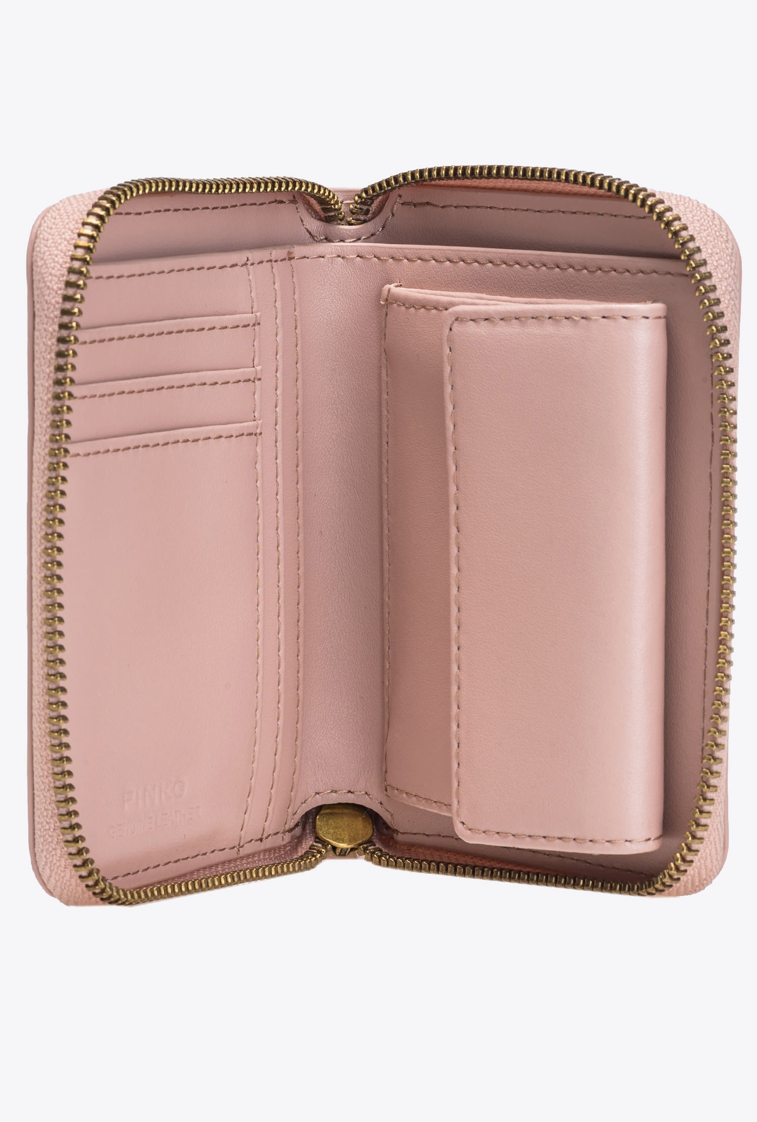 SQUARE LEATHER ZIP-AROUND PURSE - 3
