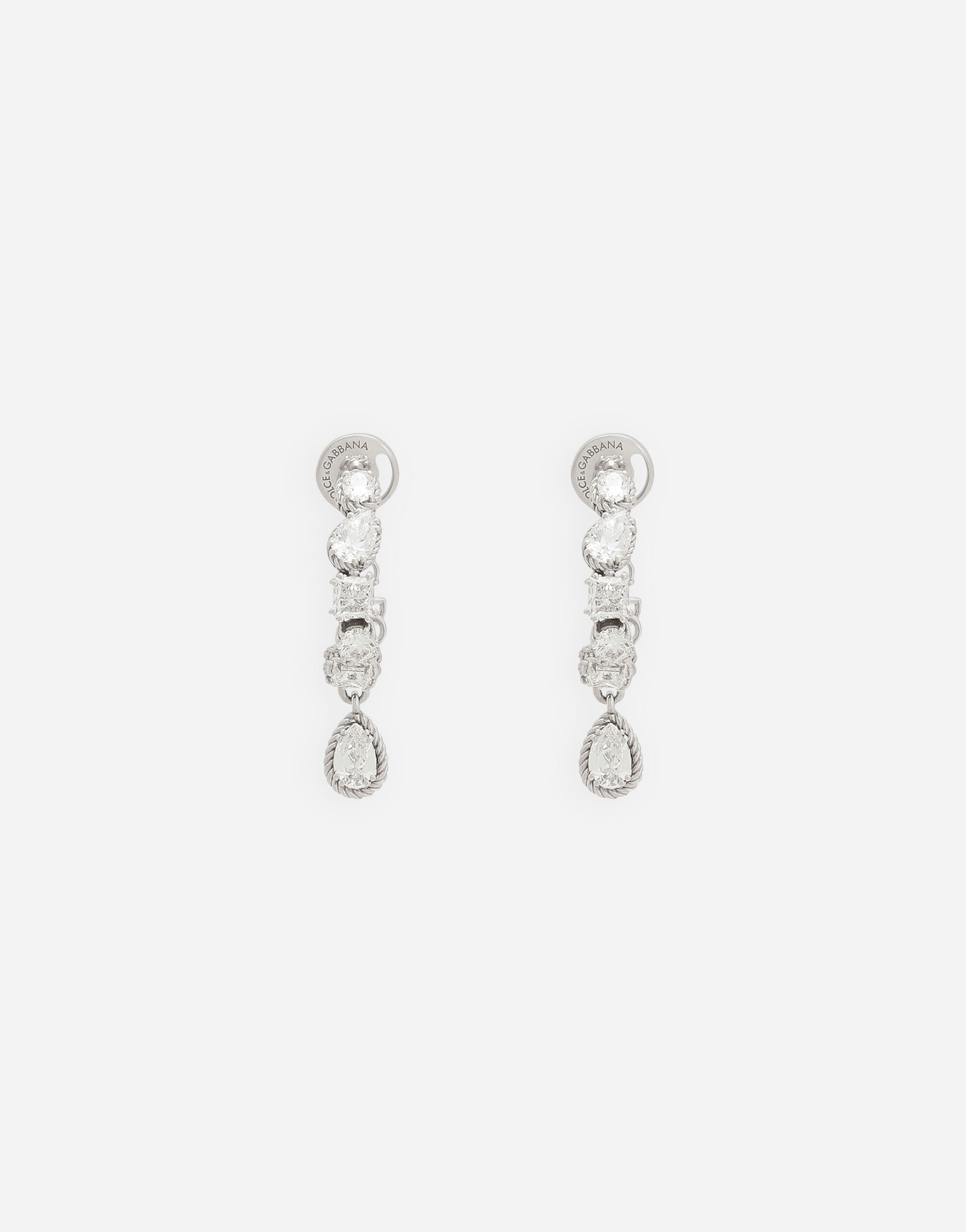 Easy Diamond earrings in white gold 18Kt and diamonds - 1