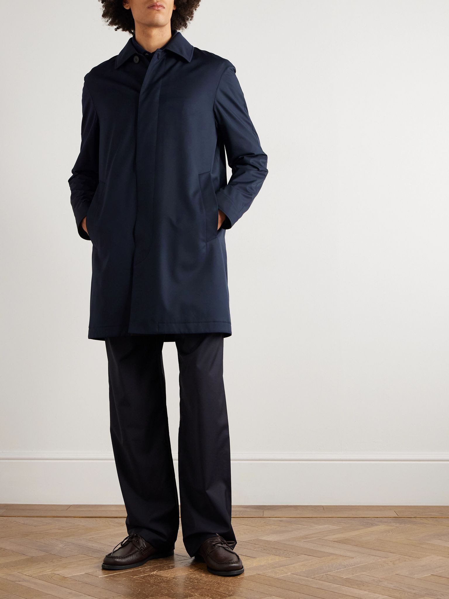 Twill Coat Navy - 3