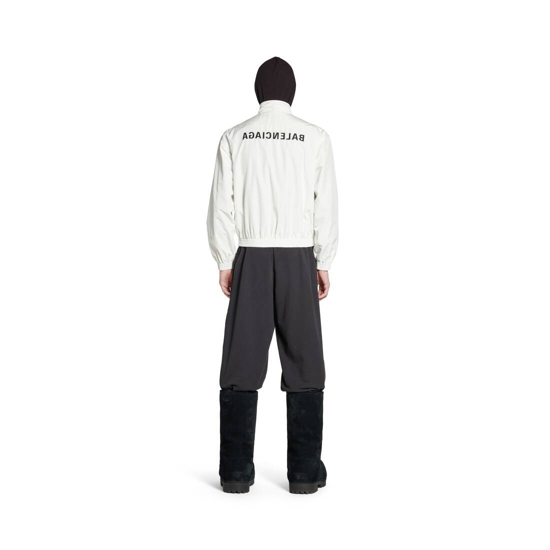 Mirror Balenciaga Regular Tracksuit Jacket in White - 4