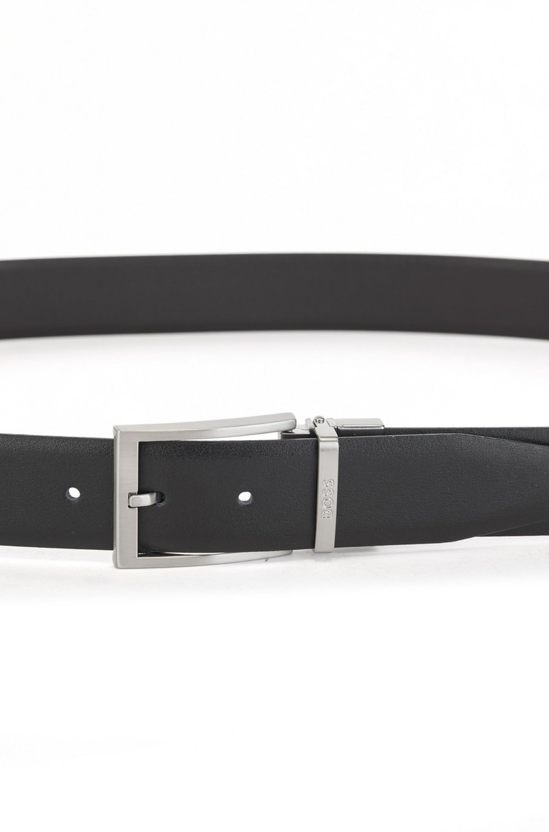 REVERSIBLE ITALIAN-LEATHER BELT WITH LOGO KEEPER 5