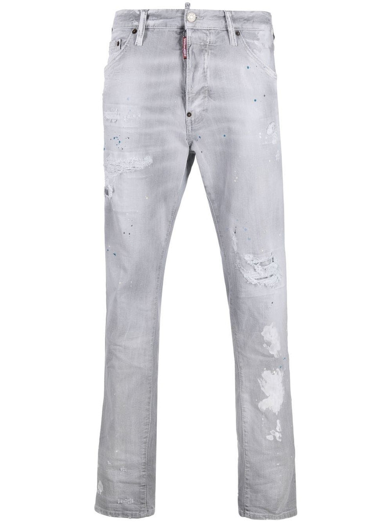 ripped-detail denim jeans 1