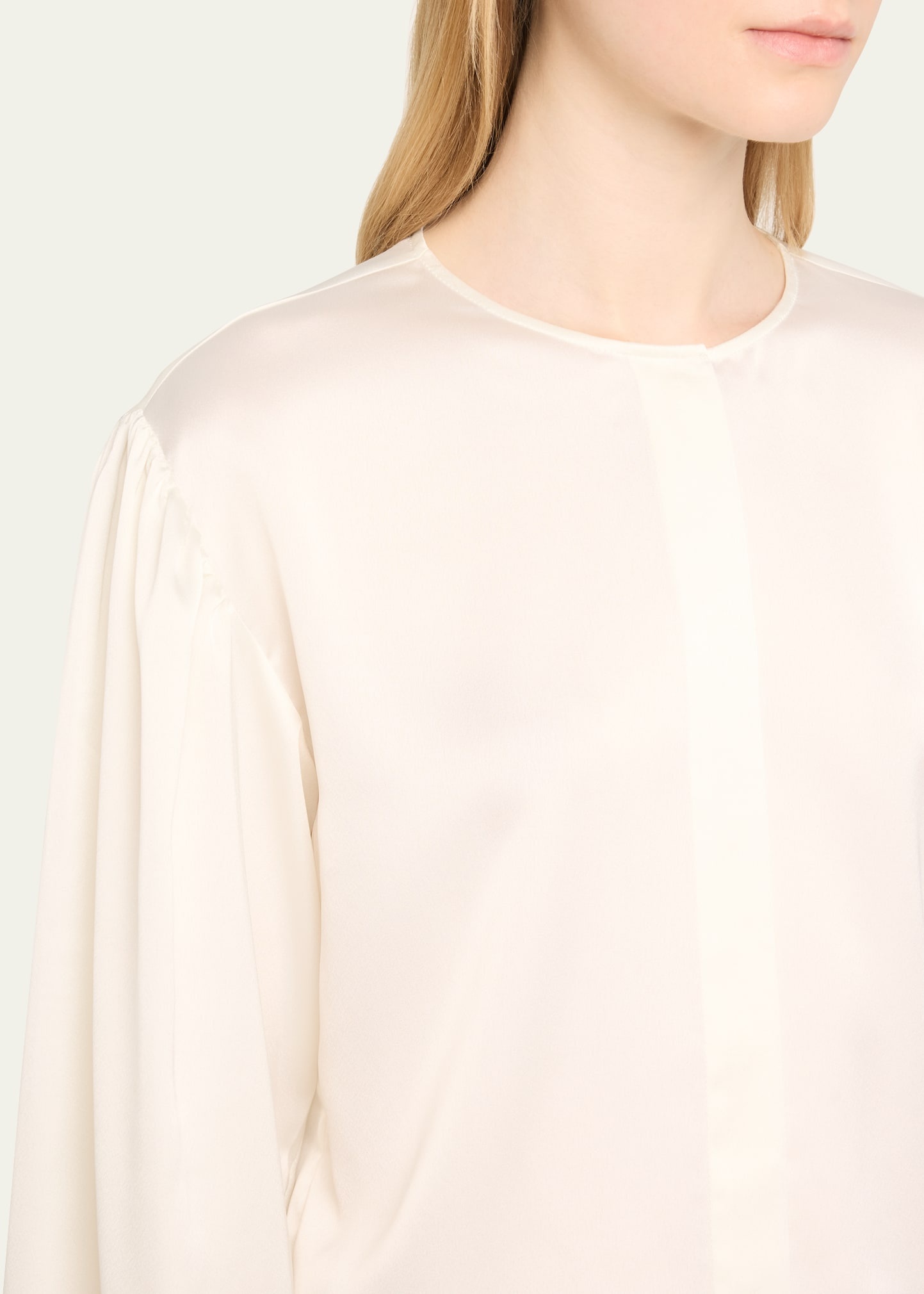 Angled Inset-Sleeve Blouse - 5