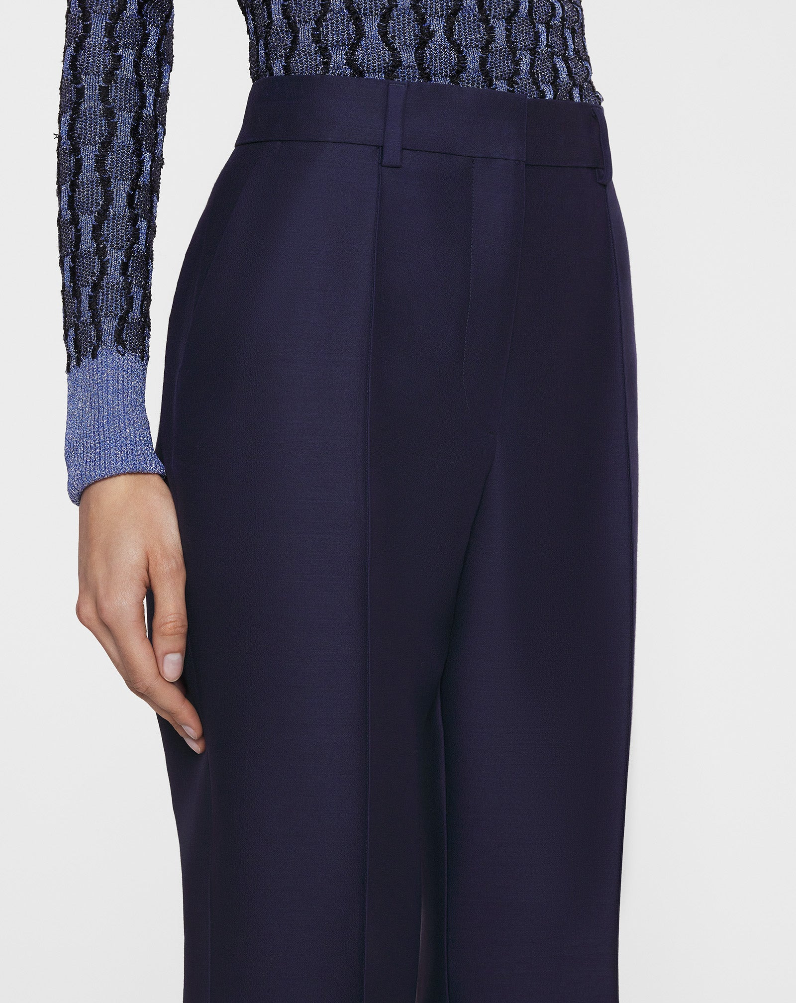 FLARED CROPPED PANTS - 6