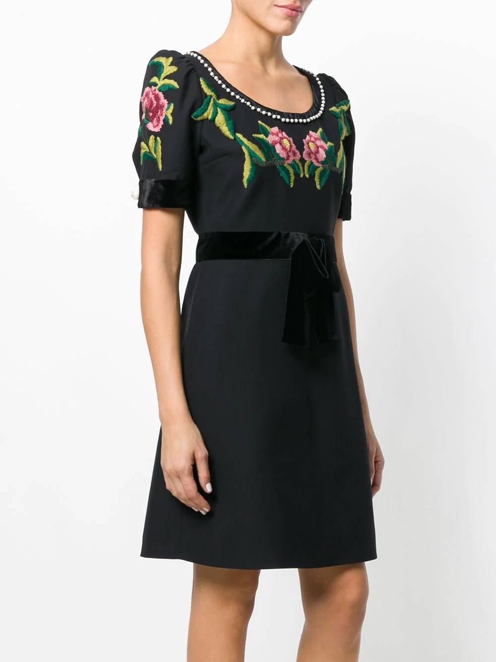 floral embroidered dress - 3