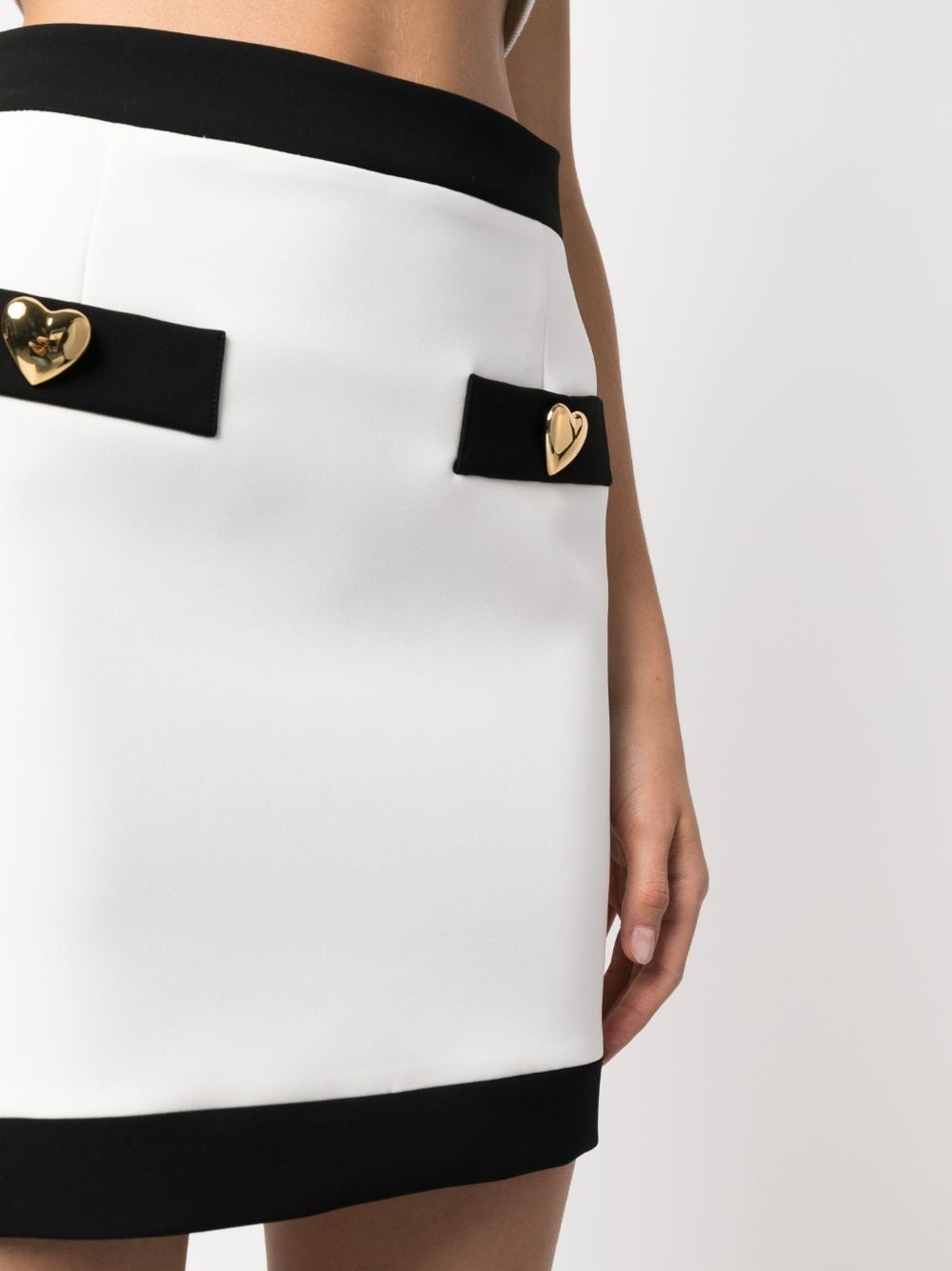 button-detailed fitted skirt - 5