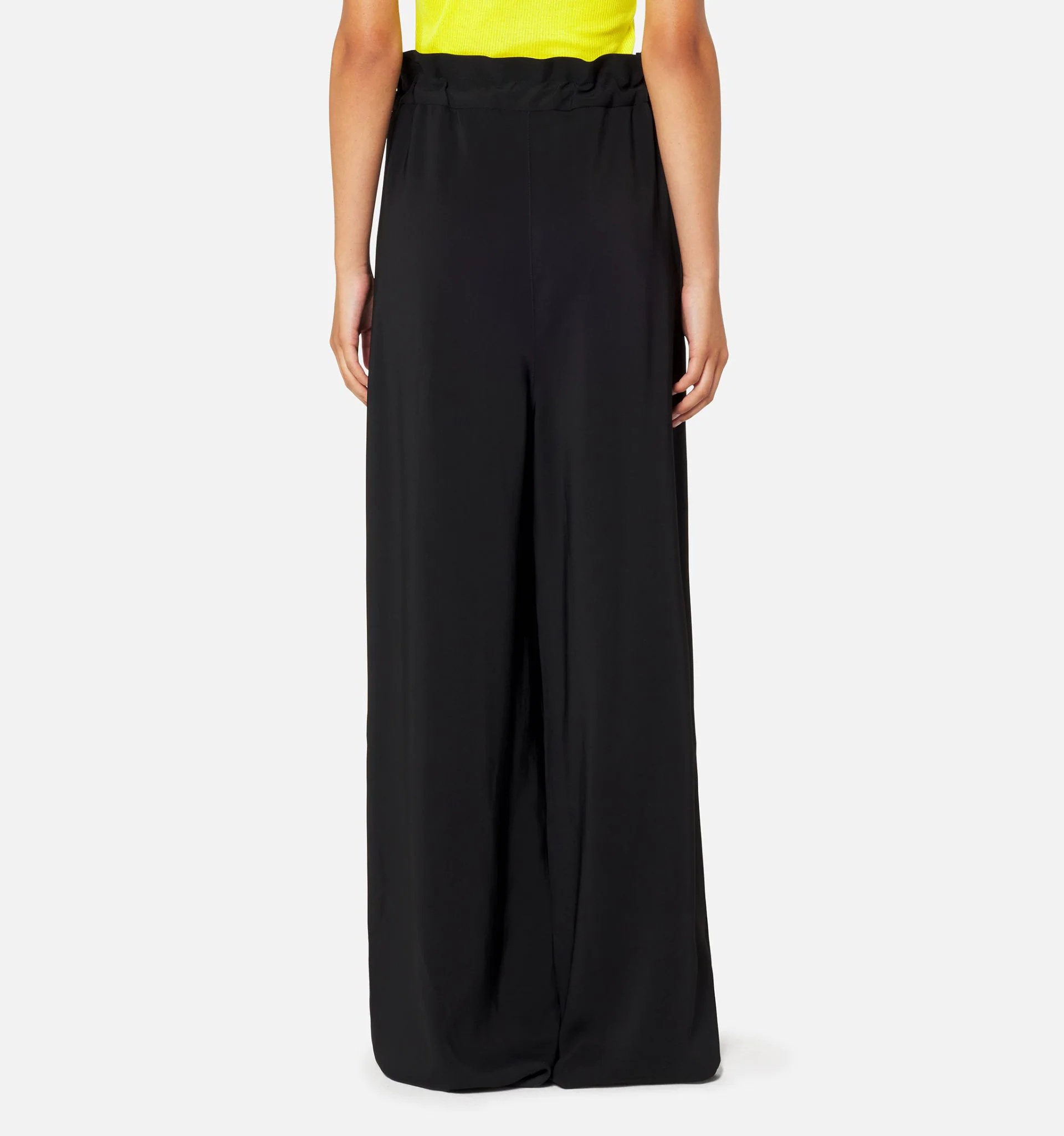 Flared Trousers With Elasticated Waist - 6