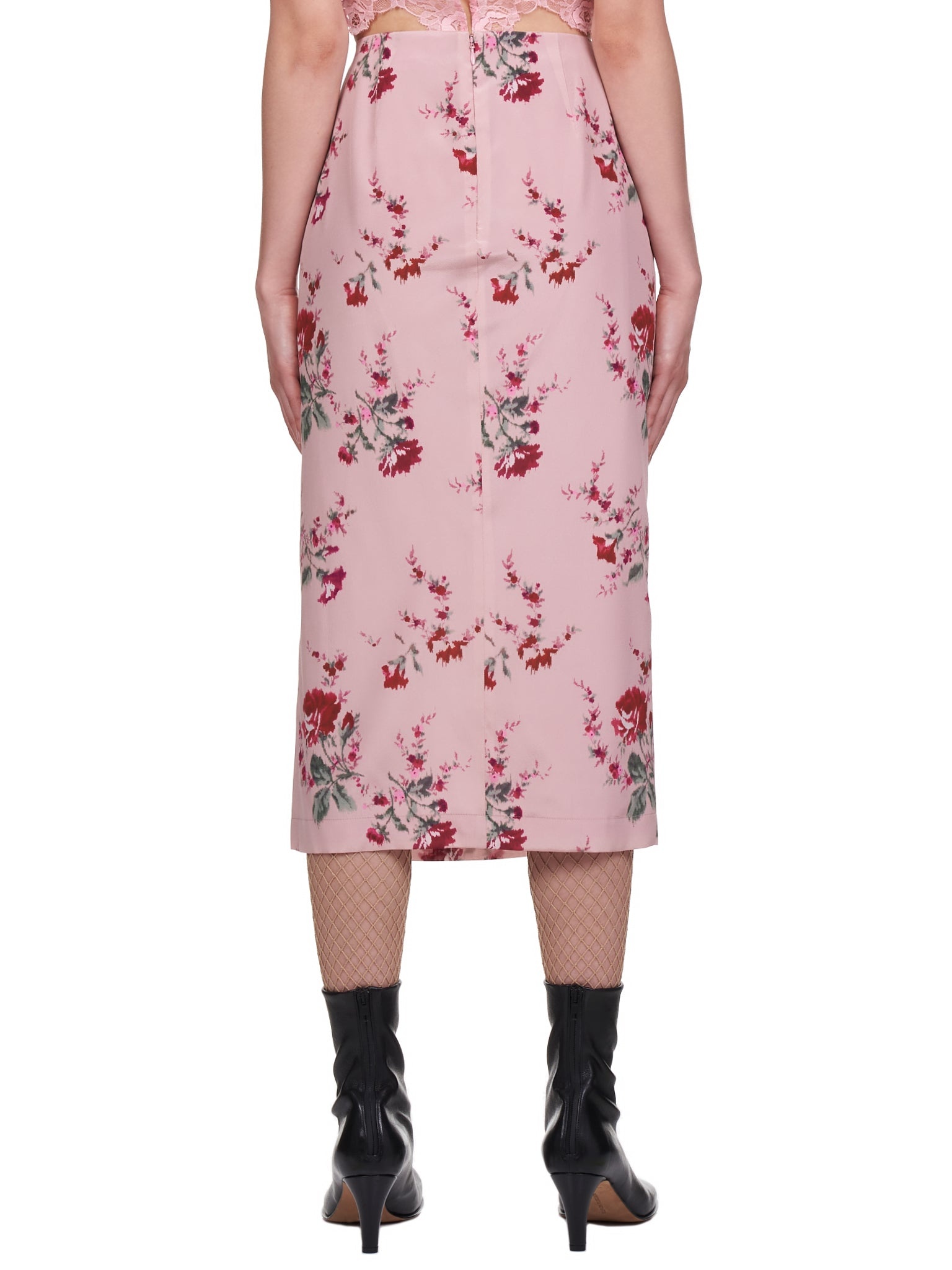 Rose De Chine Print Skirt - 3