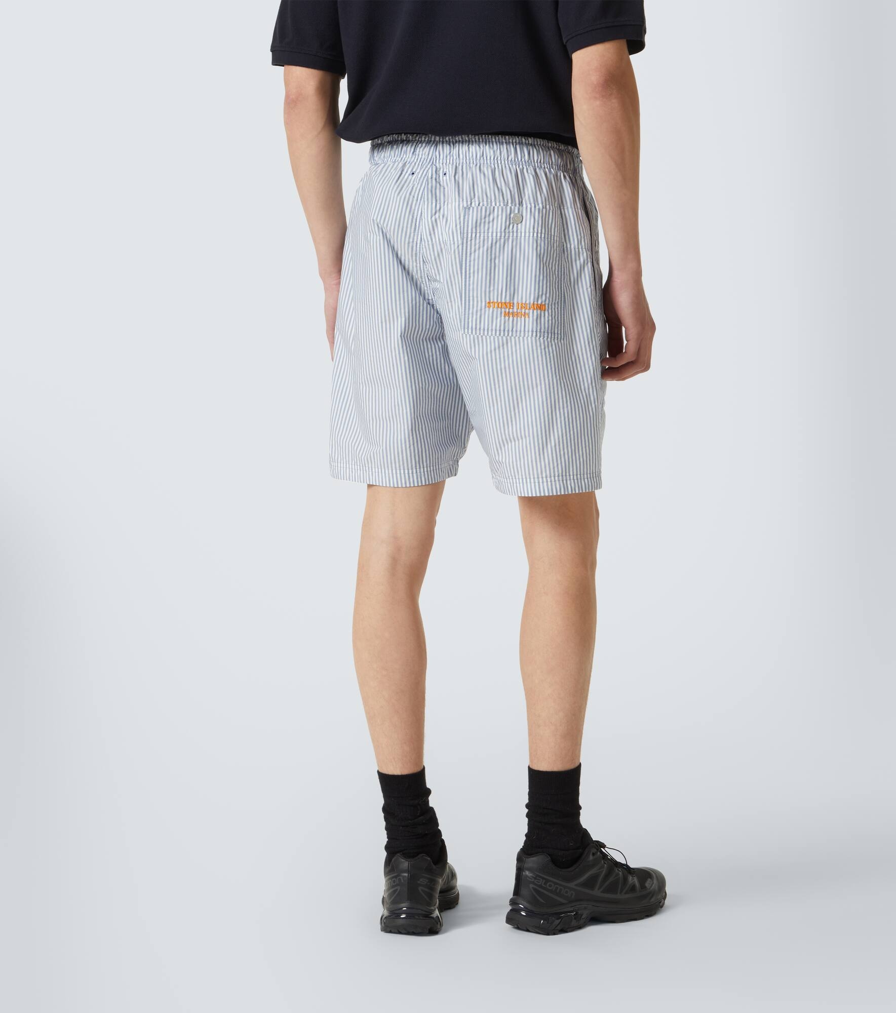 Marina striped Bermuda shorts - 4