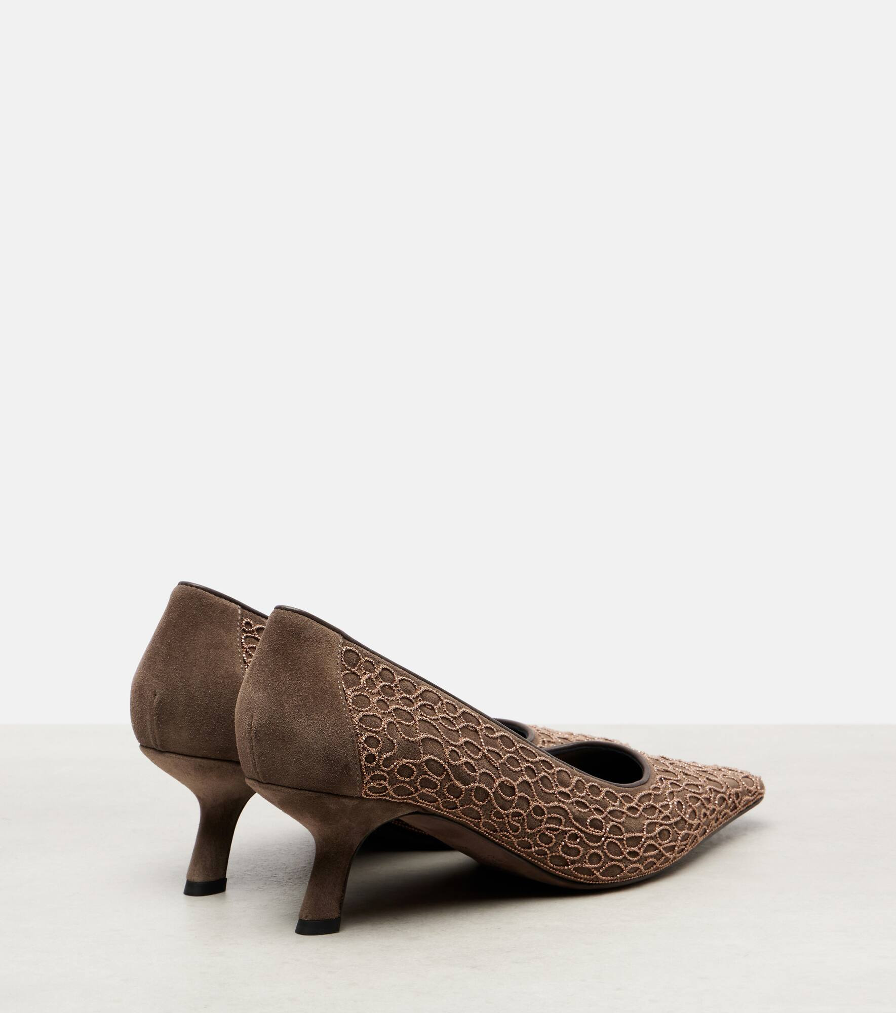 Embellished suede pumps - 2