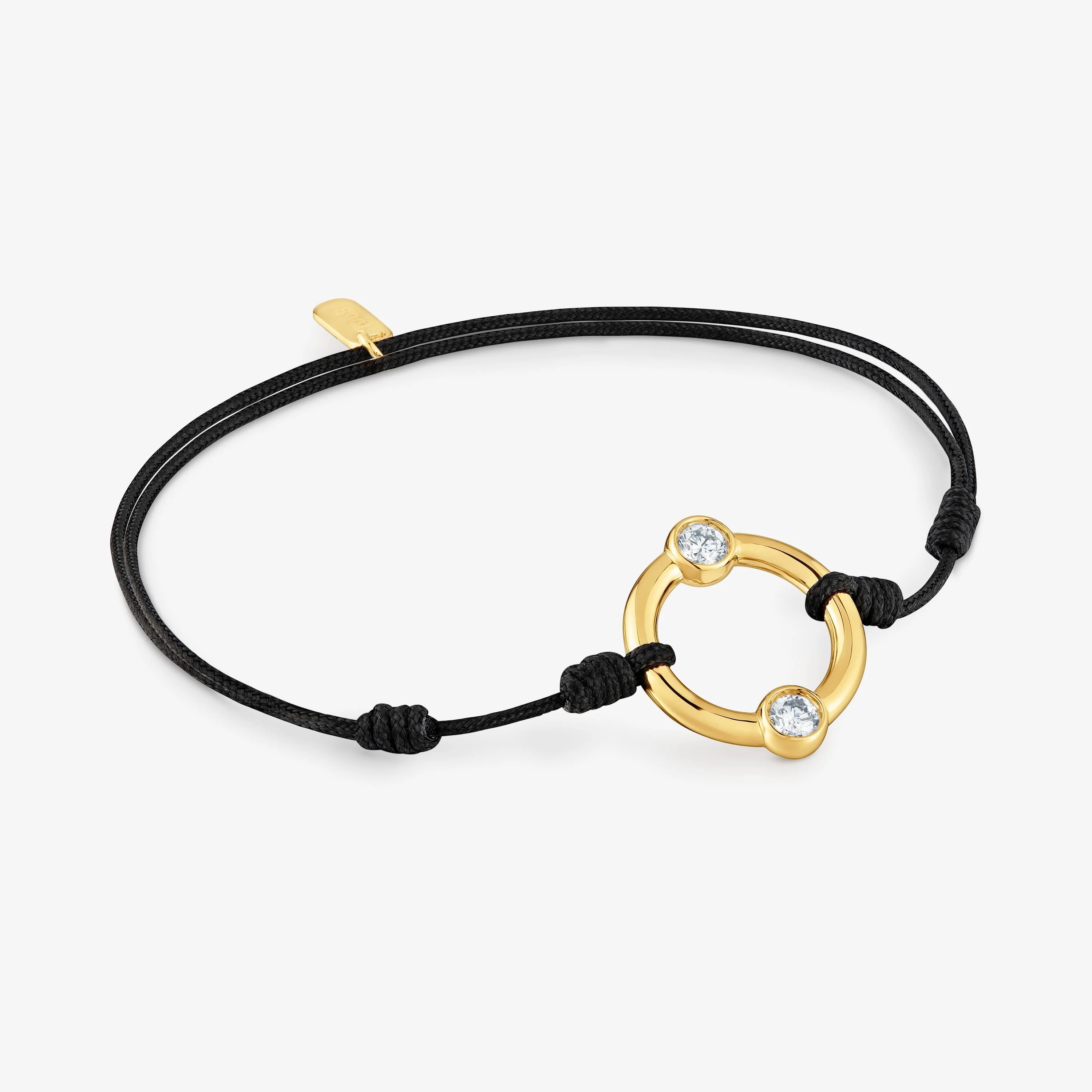 Bracelet with 18kt gold vermeil, laboratory-grown diamonds and nylon TOUS Straight LGD - 1
