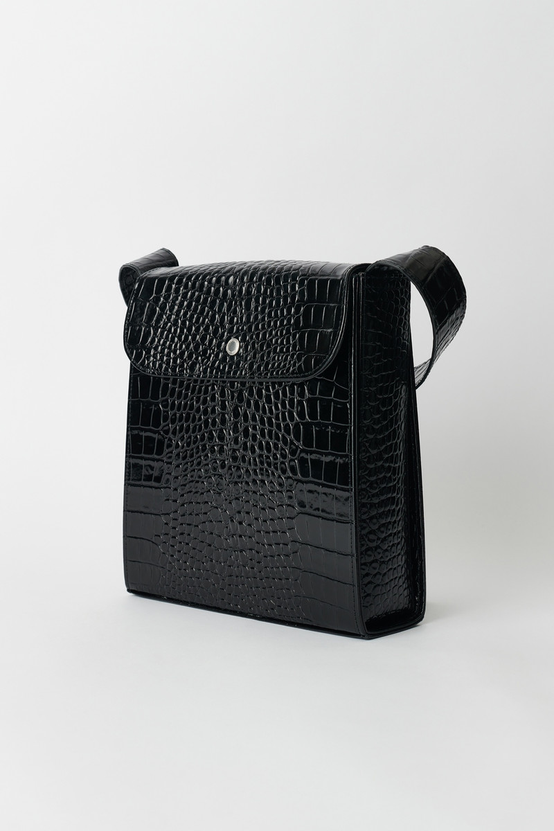 Our Legacy Extended Bag Licorice Croc Bull Hide | REVERSIBLE