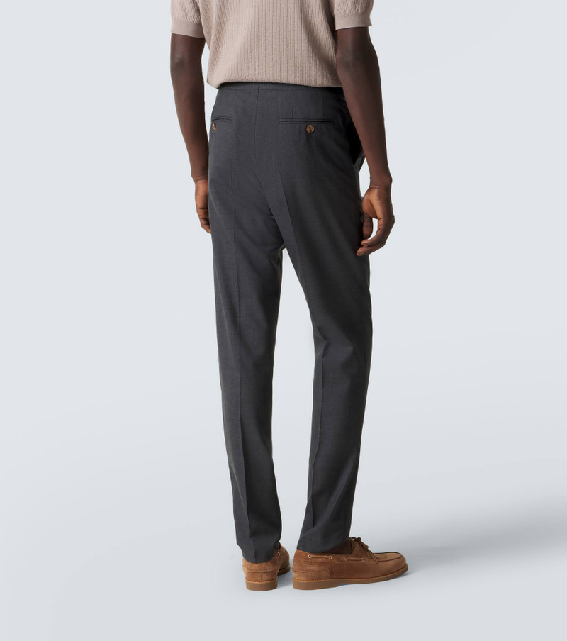 Virgin wool straight pants 4