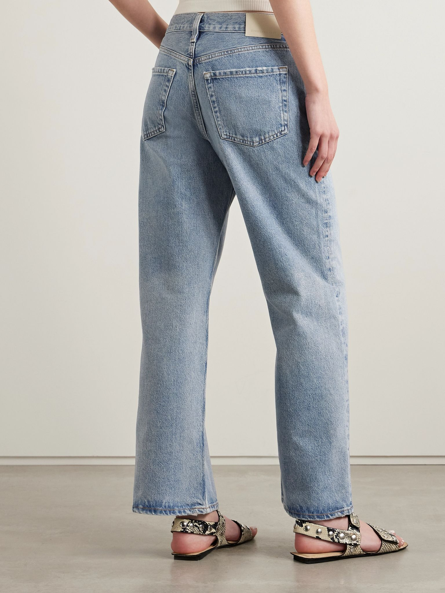 Lindz low-rise straight-leg jeans Mid denim - 4