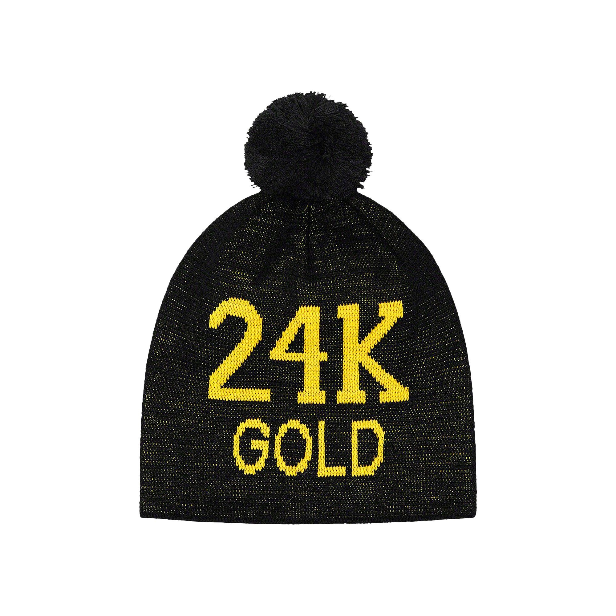 Supreme 24K Gold Beanie 'Black' - 1