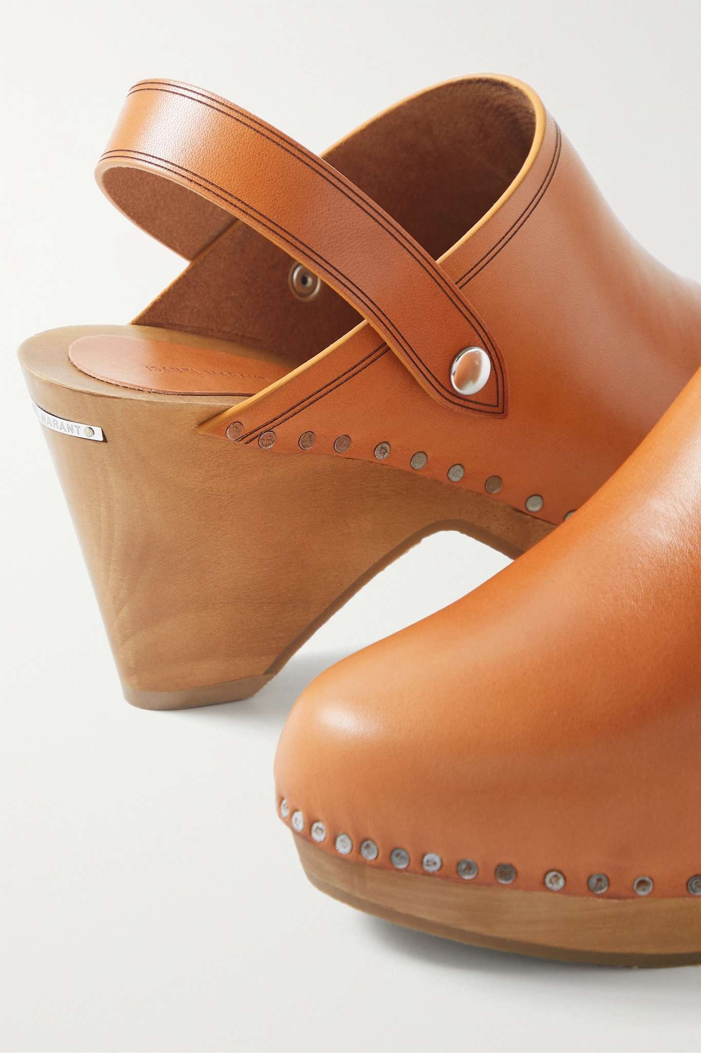 Taiya studded leather clogs - 4