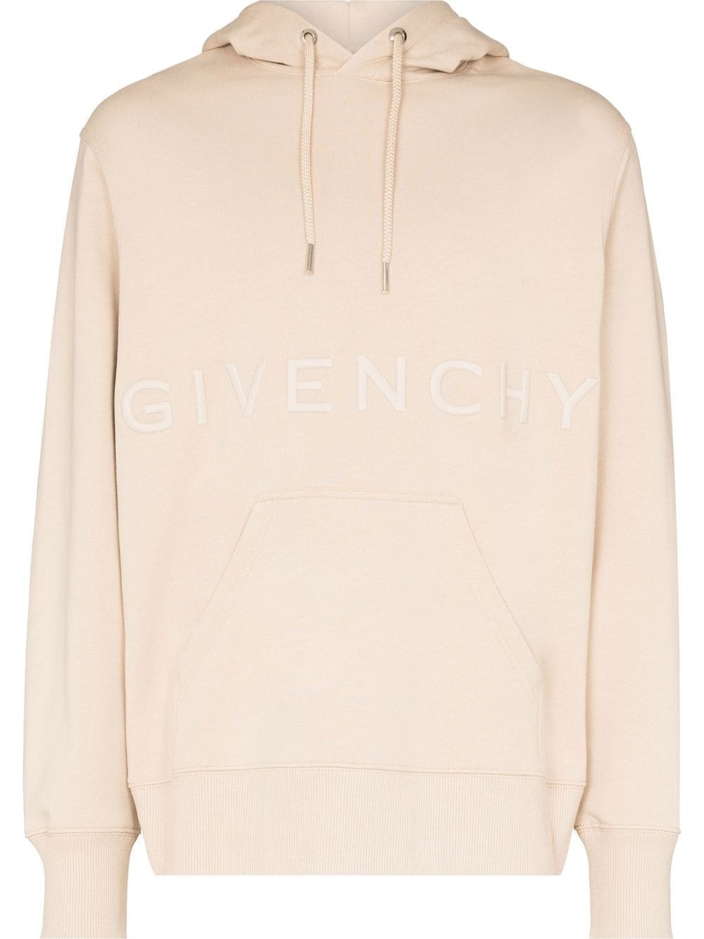 logo-embroidered hoodie - 1