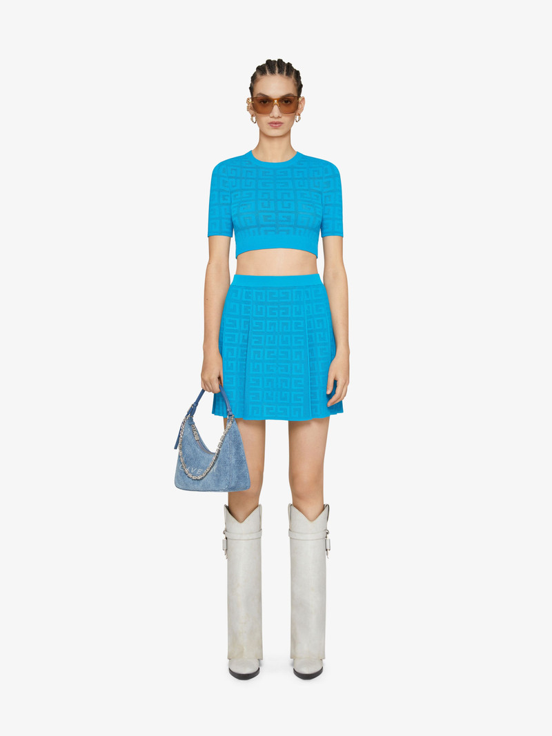 Givenchy PLEATED SKIRT IN 4G JACQUARD outlook