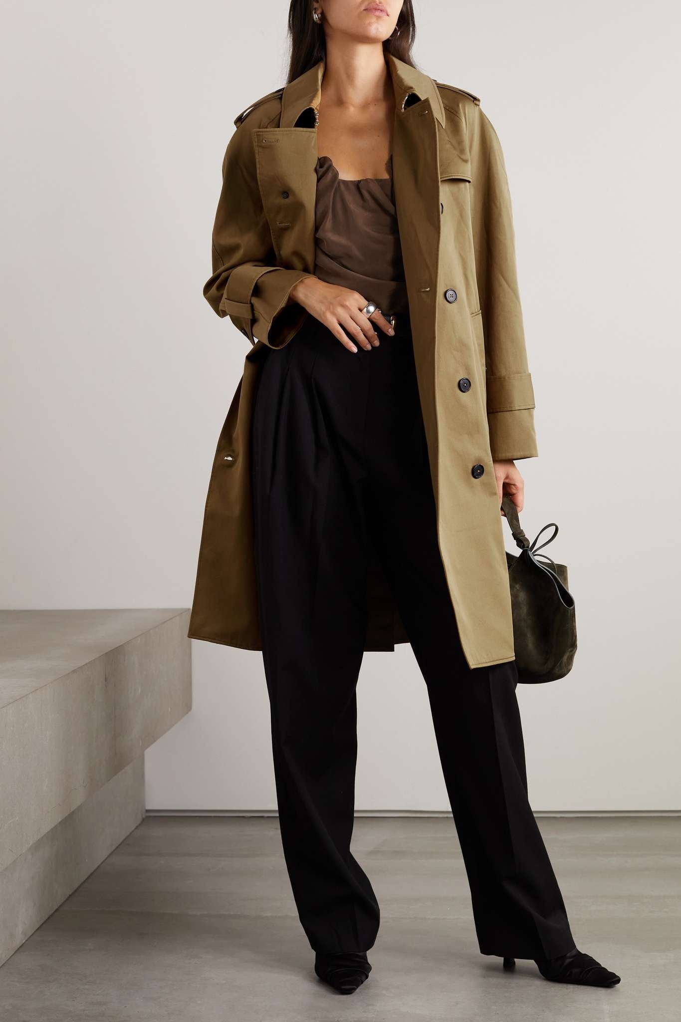 The Spellman belted cotton-twill trench coat - 2