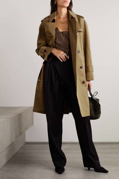 KHAITE The Spellman belted cotton-twill trench coat outlook