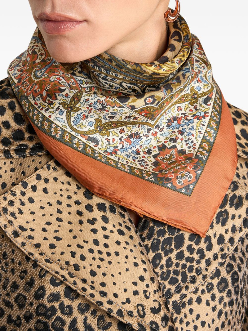 paisley-animal motif scarf 3