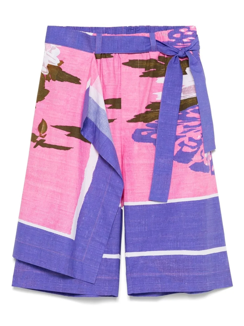 floral-print shorts - 1