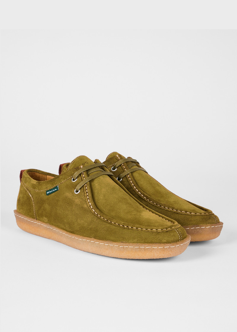 Khaki Suede 'Buster' Shoes 3