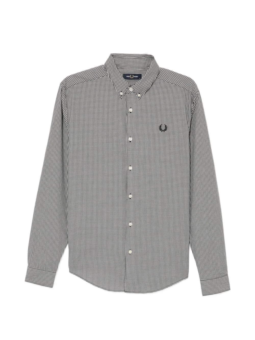 gingham-checked shirt - 1