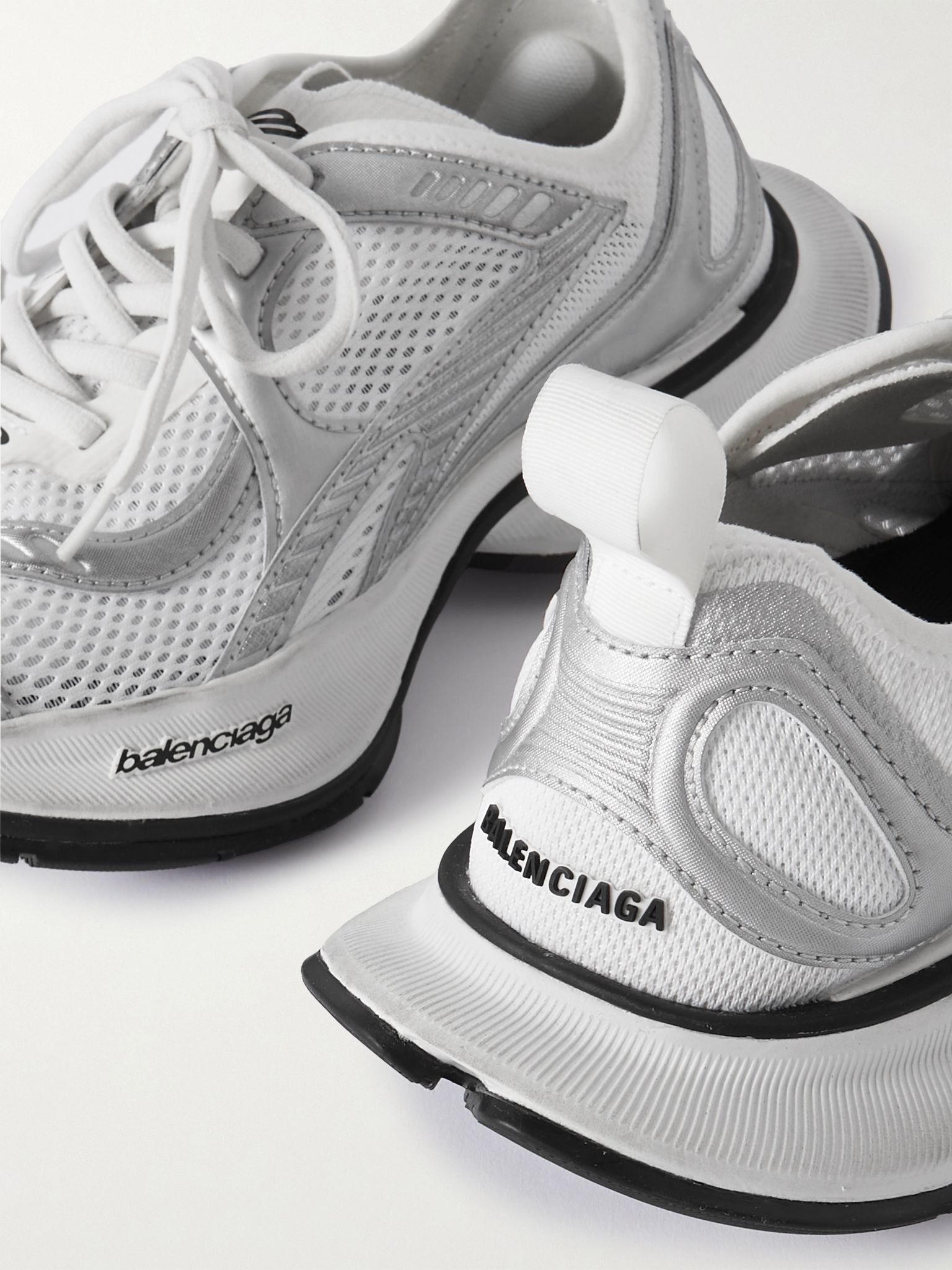 Circuit mesh and rubber sneakers White - 4